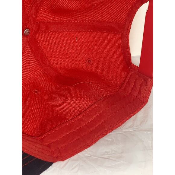 St Louis Snap Back Hat Cap Raised Spell Out Red White Blue Snap Back EUC - Picture 10 of 11